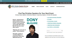 Desktop Screenshot of christianspeakersservices.com