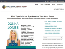 Tablet Screenshot of christianspeakersservices.com